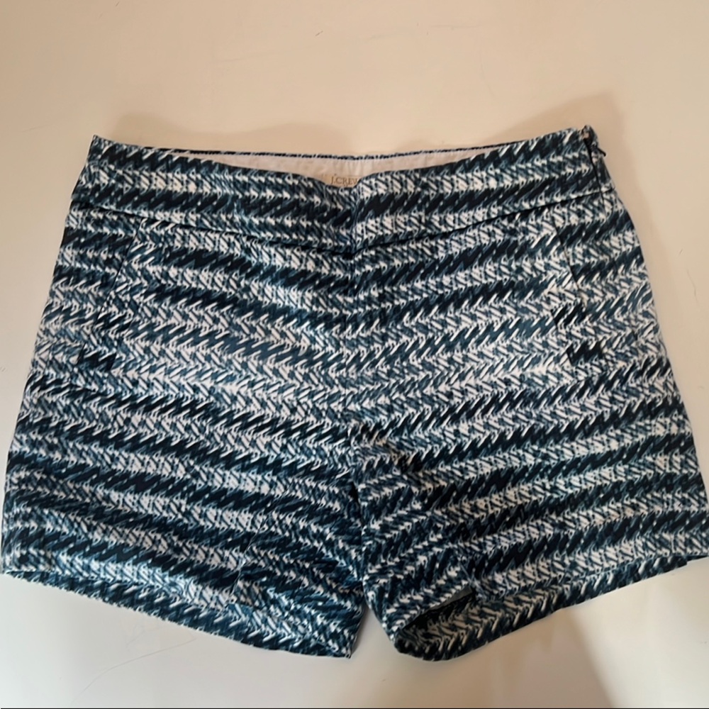 J Crew Stretch Patterned Shorts Size 4